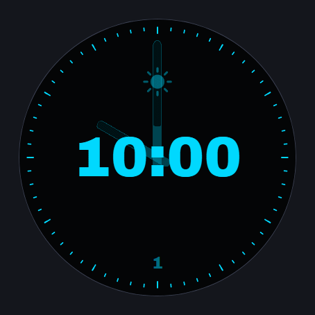 Hybrid 10:08 watch face