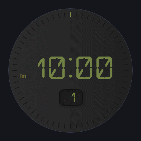 Segment watch face